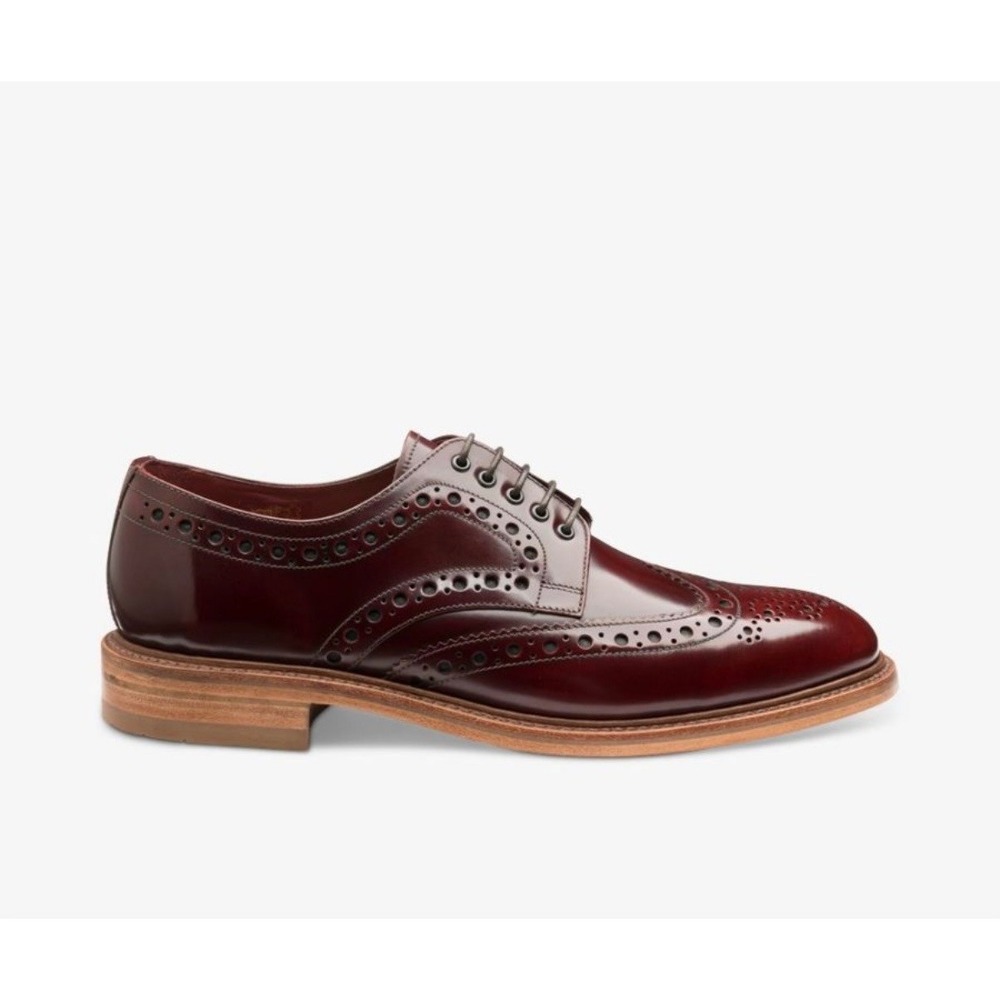 Loake Dawson Last 026/G Burgundy Derby Brogues size 10-1/2